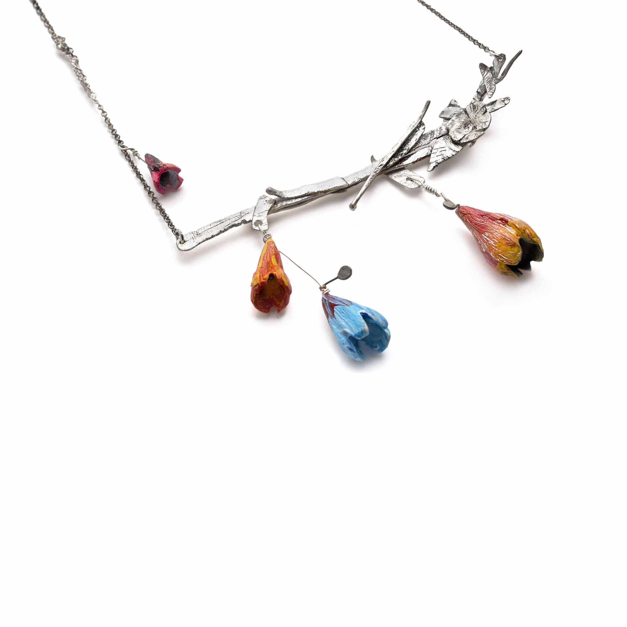 "Scrapllery" Collection. Necklace. Silver & Paper. Designed by Karerina Glinou
